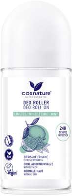 cosnature deo roller limette minze 50 ml Vegane Drogerie: Für Umwelt, Haut und Gewissen